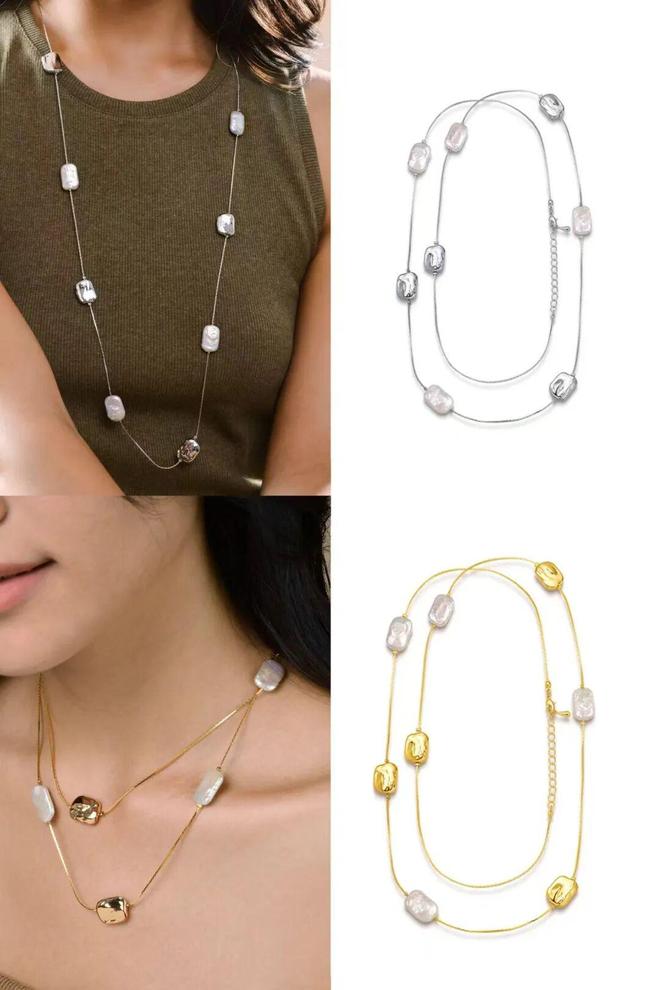 秋冬穿毛衣别忘这一步！珍珠毛衣链让普通穿搭“显贵”3倍(图20)