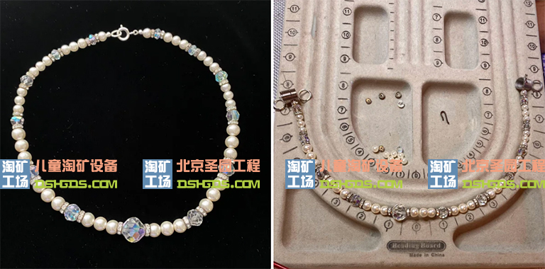 儿童淘沙矿游乐DIY教你制作简单的珍珠串珠项链(图1)